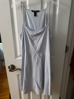 Forever 21 Pale Blue Spaghetti Strap Skater Dress